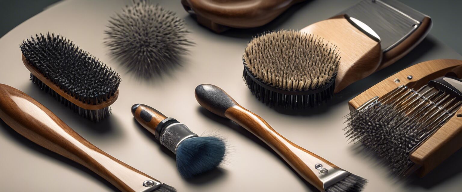 Selection of grooming brushes