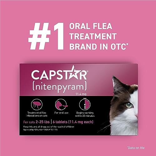 Capstar oral flea treatment for cats, number one brand