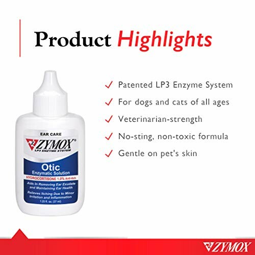 Zymox Otic Enzymatic Solution features like LP3 Enzyme System for pets.