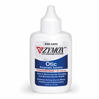 Zymox Otic Enzymatic Solution for ear care.